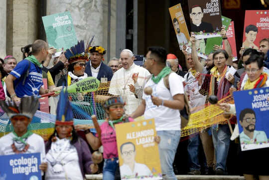 Pope Affirms Catholic Church's Duty To Indigenous Amazonians Hurt By The Climate Crisis Pope Affirms Catholic Church's Duty To Indigenous Amazonians Hurt By The Climate Crisis