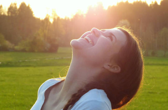 The Importance of Being Outside young woman with her face turned up towards the sun