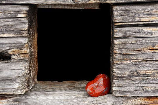 Today's Inspiration: December 13, 2022 a picture of a heart in a dark door opening