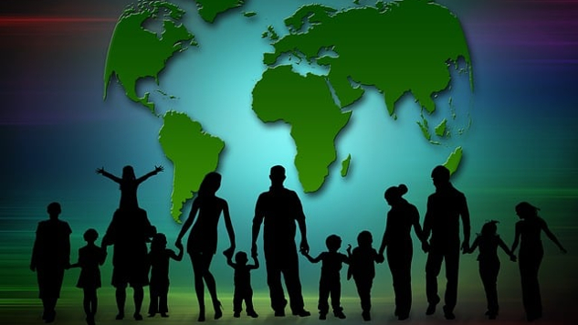 Eight Points of Pain that Adoptees Need to Heal families holding hands with the map of the world in the background
