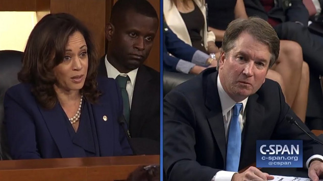 How Abortion Restrictions Impact Women’s Lives Kamala Harris questioning Justice Kavanaugh during his confirmation hearing