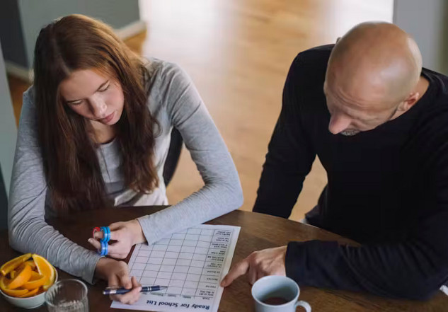 The Mental Load of Household Tasks: A Hidden Health Impact Mother organizing household tasks while managing cognitive labor, illustrating the hidden burden that impacts her mental health.