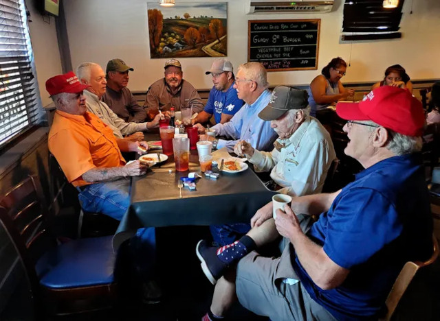 Howdy, y'all! Let's talk 'bout the Middle-Class Blues country fooks sitting around 4 19