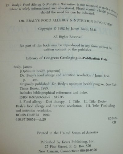 Dr. Braly's food allergy and nutrition revolution